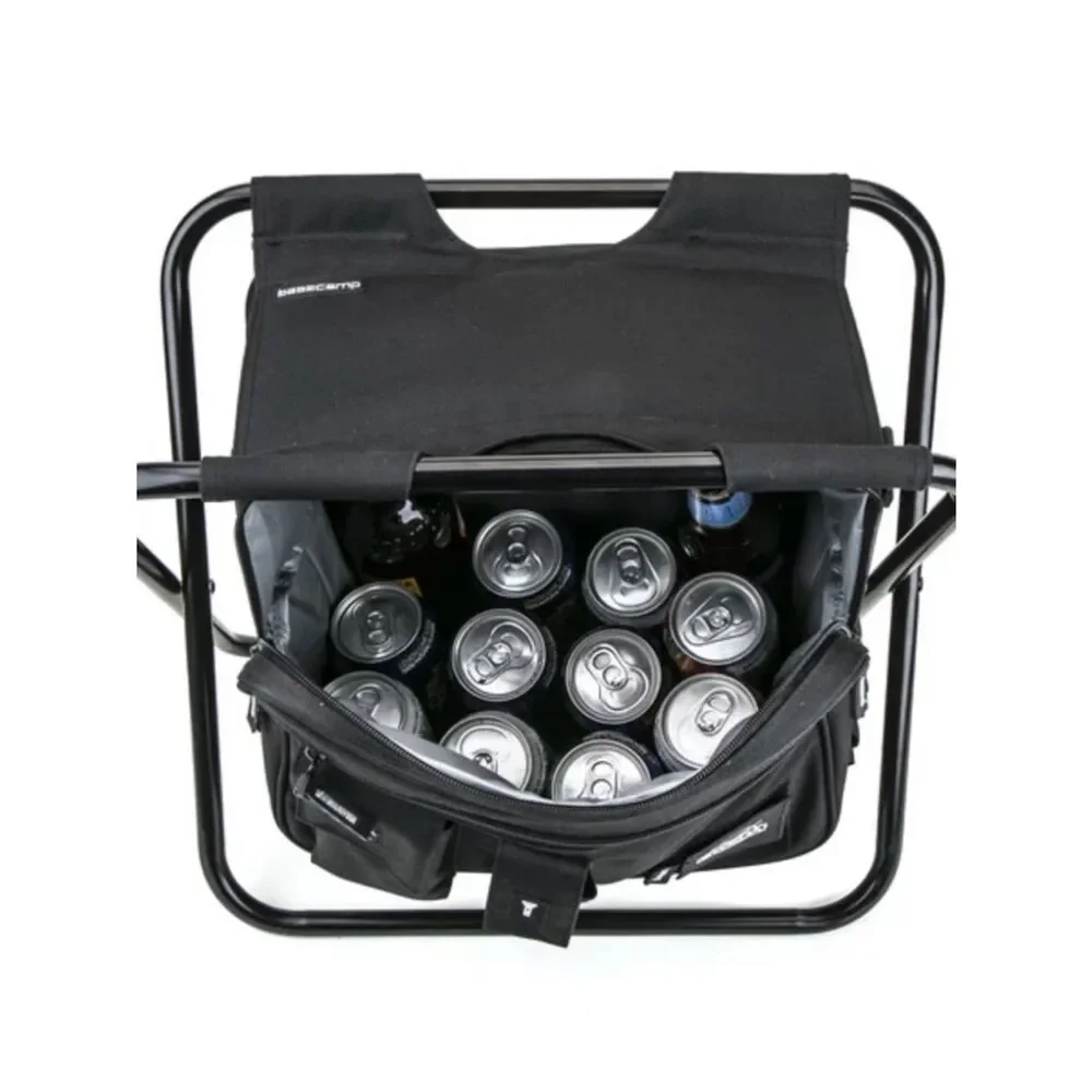 Mercedes Black Men’s Basecamp Cooler Bag with Integrated Foldable Stool